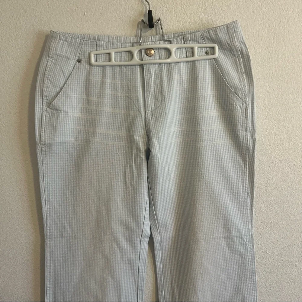 Urban Outfitters BDG Silverlake Blue Gingham Mid-Rise Straight Leg Pant